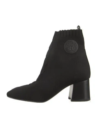 Pre-owned Hermes Volver 60 Sock Boots In Black