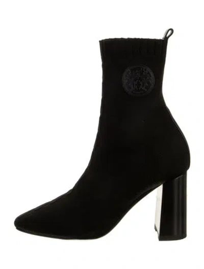 Pre-owned Hermes Volver 90 Sock Boots In Black