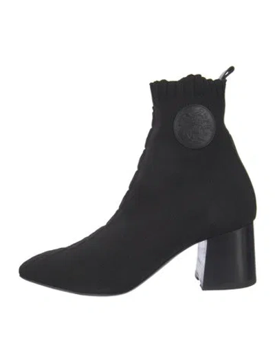 Pre-owned Hermes Volver H Logo Sock Boots In Black