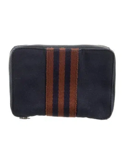 Pre-owned Hermes Wallet In Blue