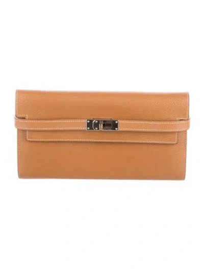 Pre-owned Hermes Wallet In Brown