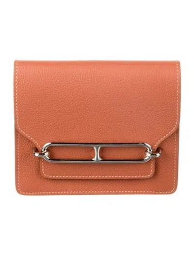 Pre-owned Hermes Wallet In Pink