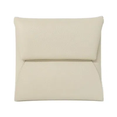 Pre-owned Hermes White Coin Purse/coin Case ()