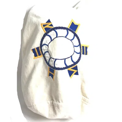 Pre-owned Hermes White Cotton Shoulder Bag ()