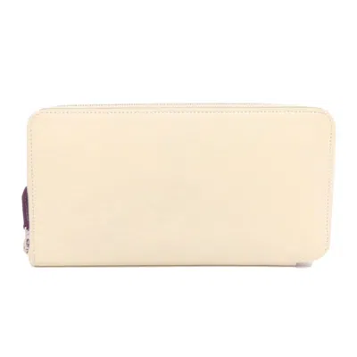 Pre-owned Hermes White Epsom Leather Wallet (bi-fold) ()