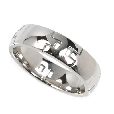 Pre-owned Hermes White Gold (18k) Band Ring ()