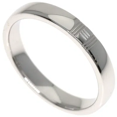 Pre-owned Hermes White Gold (18k) Band Ring ()