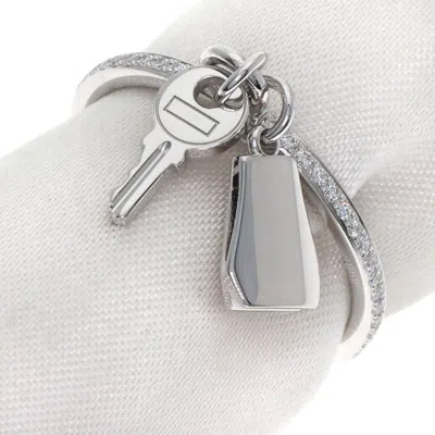 Pre-owned Hermes White Gold (18k) Band Ring ()