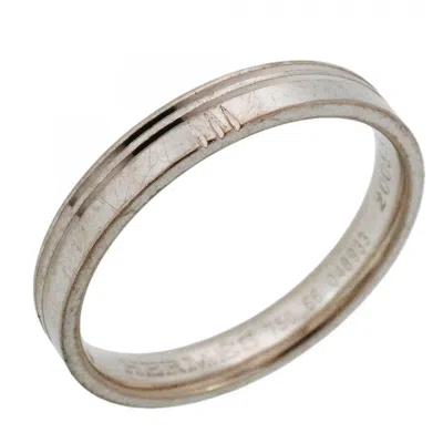 Pre-owned Hermes White Gold (18k) Band Ring ()