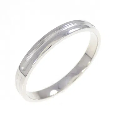 Pre-owned Hermes White Gold (18k) Band Ring ()