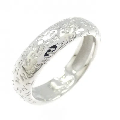 Pre-owned Hermes White Gold (18k) Band Ring ()