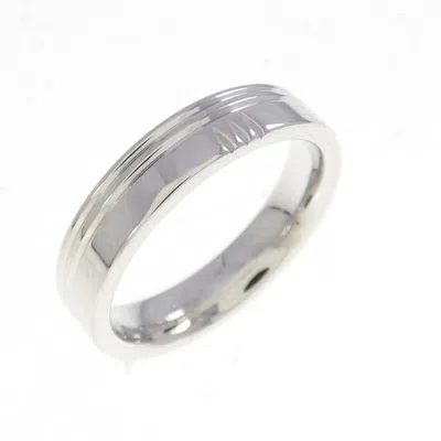 Pre-owned Hermes White Gold (18k) Band Ring ()