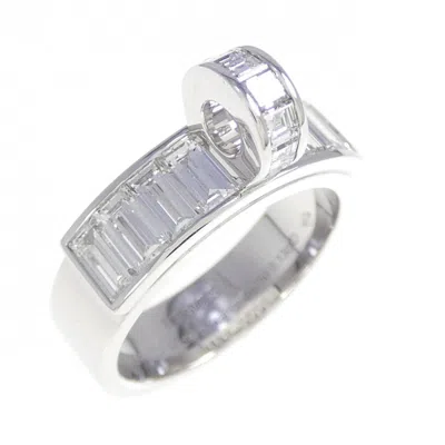 Pre-owned Hermes White Gold (18k) Band Ring ()