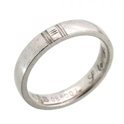 Pre-owned Hermes White Gold (18k) Band Ring ()