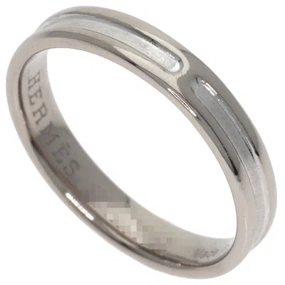 Pre-owned Hermes White Gold (18k) Band Ring ()