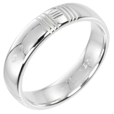 Pre-owned Hermes White Gold White Gold (18k) Band Ring ()