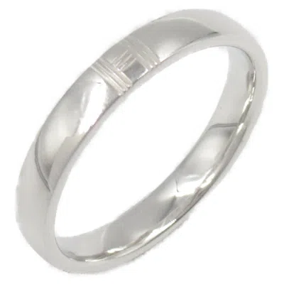 Pre-owned Hermes White Gold White Gold (18k) Band Ring ()