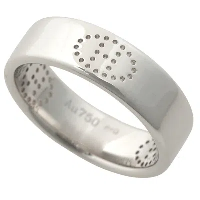 Pre-owned Hermes White Gold White Gold (18k) Band Ring ()