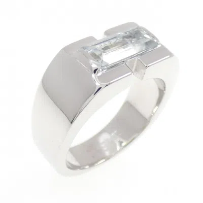 Pre-owned Hermes White Gold White Gold (18k) Band Ring ()