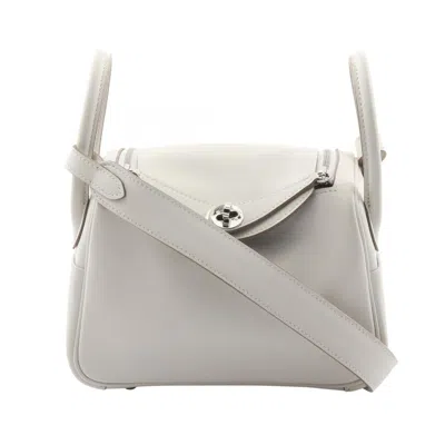 Pre-owned Hermes White Swift Leather Shoulder Bag ()