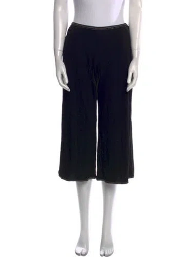 Pre-owned Hermes Wide Leg Pants In Black