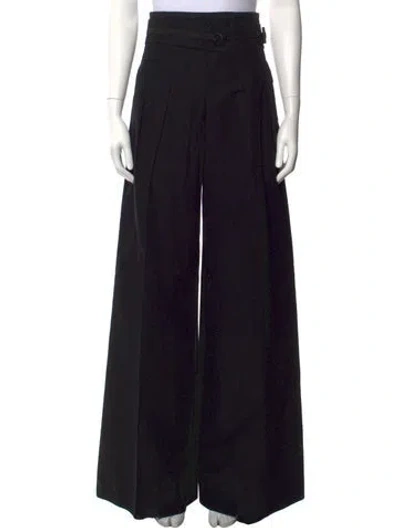Pre-owned Hermes Wide Leg Pants In Black