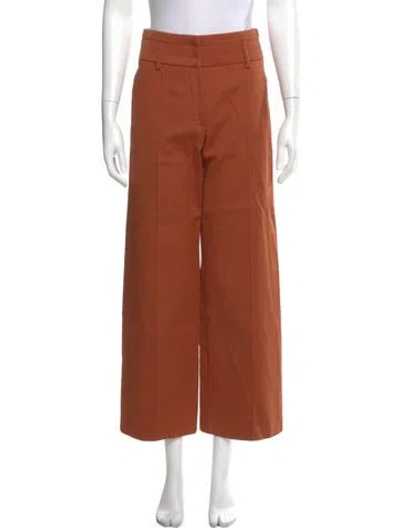 Pre-owned Hermes Wide Leg Pants In Brown