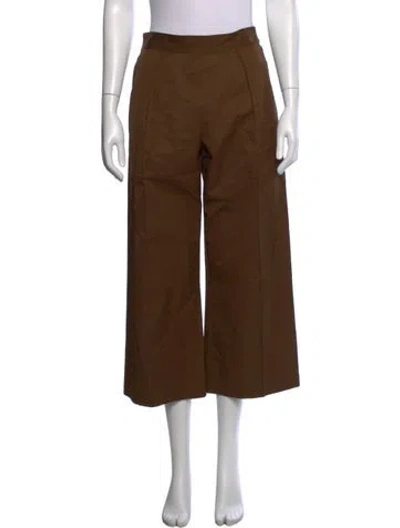 Pre-owned Hermes Wide Leg Pants In Brown