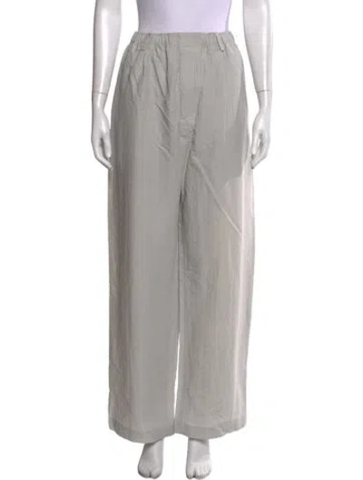 Pre-owned Hermes Wide Leg Pants In Grey