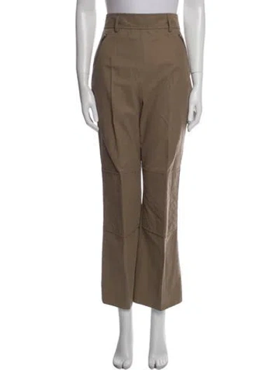 Pre-owned Hermes Wide Leg Pants In Neutral