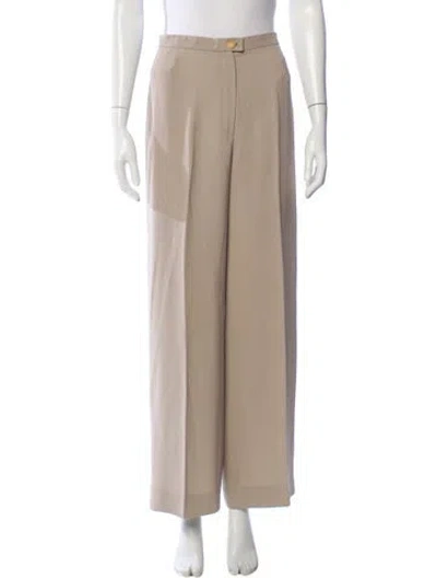 Pre-owned Hermes Wide Leg Pants In Neutral