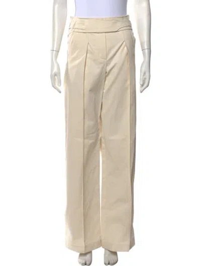 Pre-owned Hermes Wide Leg Pants In Neutrals
