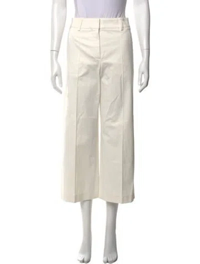 Pre-owned Hermes Wide Leg Pants In Neutrals