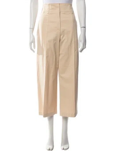 Pre-owned Hermes Wide Leg Pants In Neutrals