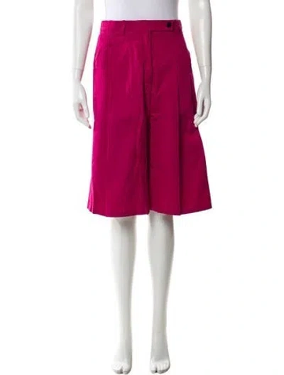 Pre-owned Hermes Wide Leg Pants In Pink