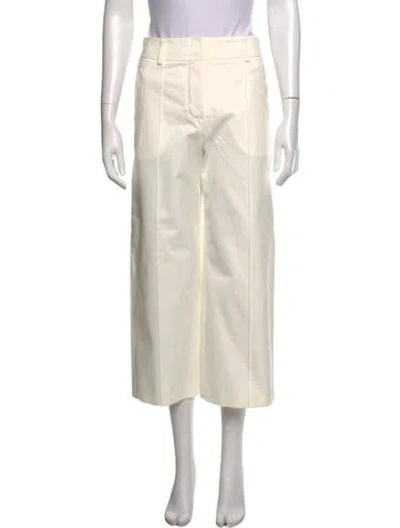 Pre-owned Hermes Wide Leg Pants W/ Tags In Neutrals