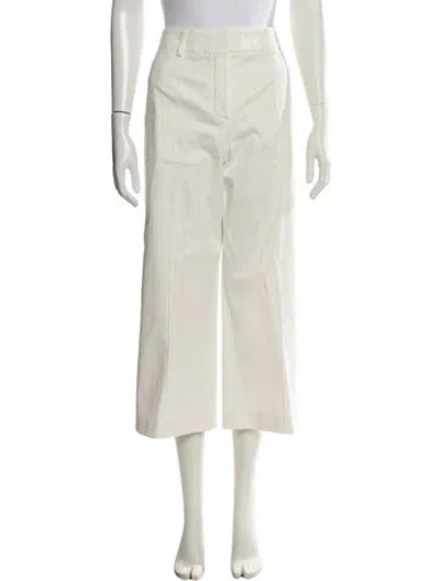 Pre-owned Hermes Wide Leg Pants In White