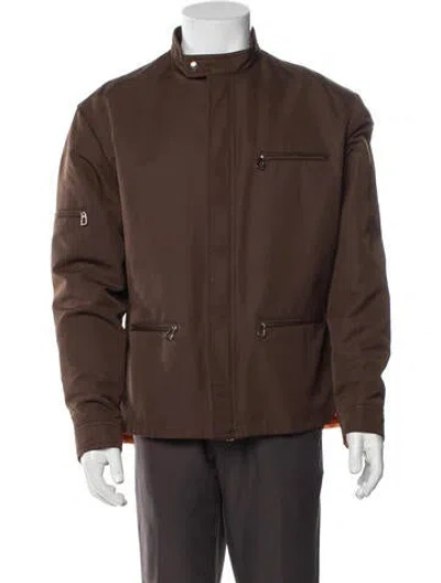 Pre-owned Hermes Windbreaker In Brown
