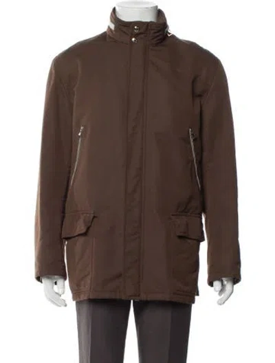Pre-owned Hermes Windbreaker In Brown