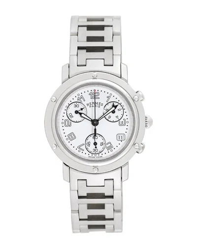 Pre-owned Hermes Hermès Women's Clipper Watch, Circa 2000's (authentic Pre-loved)