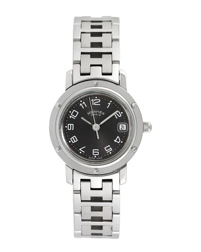 Hermes Women's Clipper Watch In Black