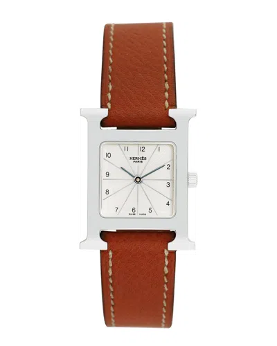 Hermes Hermès Women's H Hour Watch, Circa 2000s (authentic ) In Blue