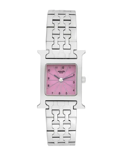 Pre-owned Hermes Hermès Women's H Watch , Circa 2000's (authentic Pre-loved)