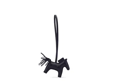 Pre-owned Hermes Women's  Bag Charm Rodeo Pm In Black