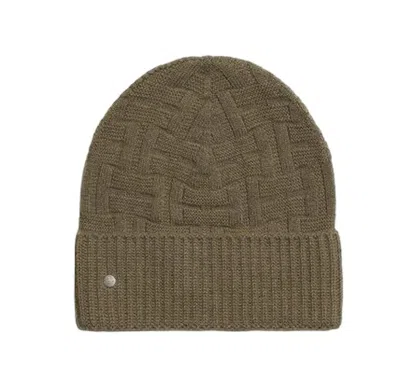 Pre-owned Hermes Women's  Beanie Frequence In Khaki