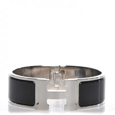 Pre-owned Hermes Women's  Bracelet Wide Clic Clac H Enamel Gm