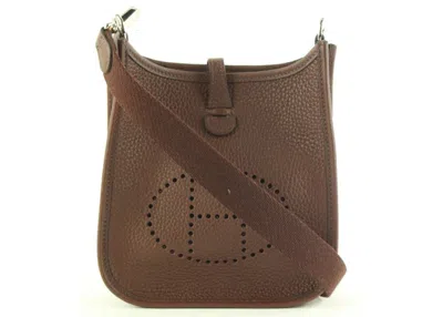 Pre-owned Hermes Women's  Evelyne Crossbody Mini In Brown