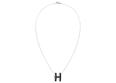Pre-owned Hermes Women's  Mini Pop H Pendant Noir In Black