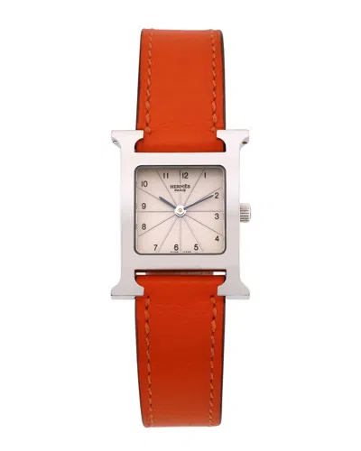 Hermes Hermès Women's Heure H Watch In Red