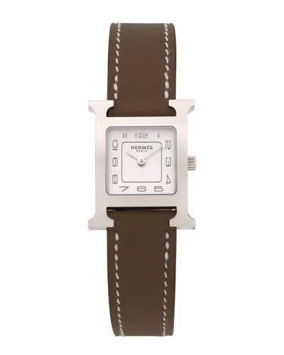 Hermes Hermès Women's Heure H Watch In Brown